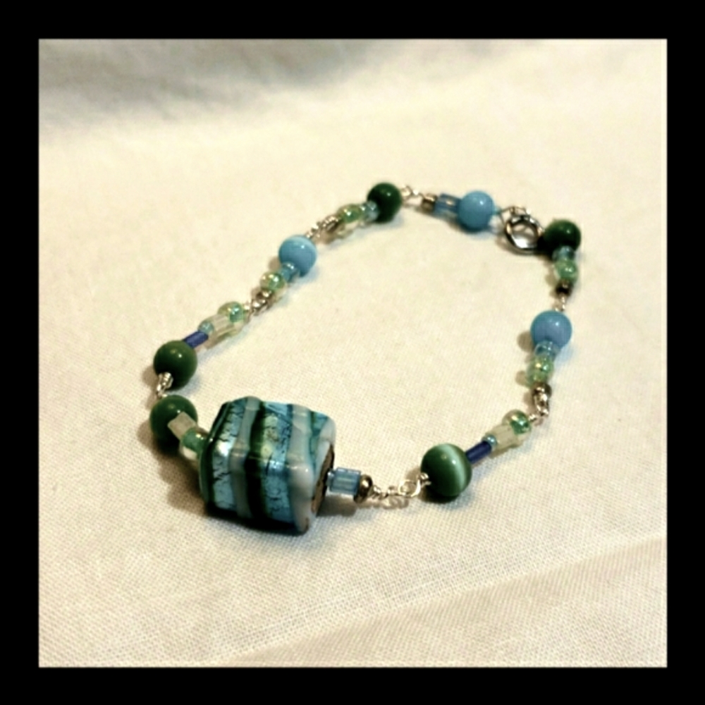 Glass Bead Bracelet